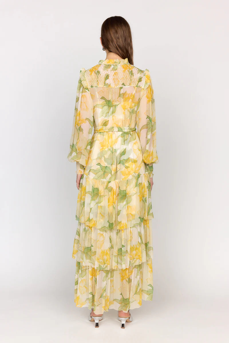 Ana Dress in Waterlily Yellow, from Christy Lynn