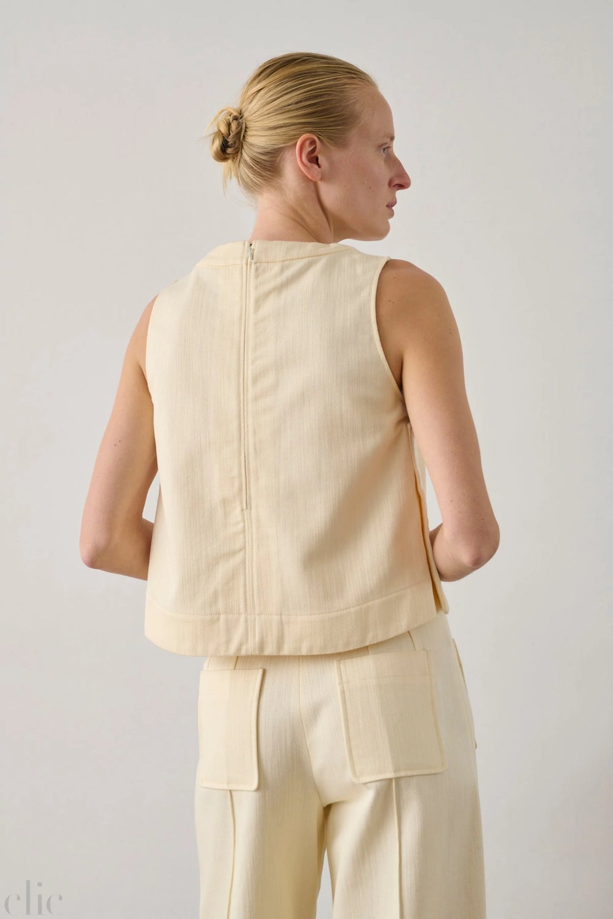 Pampa Canvas Top in Creme, from Soeur