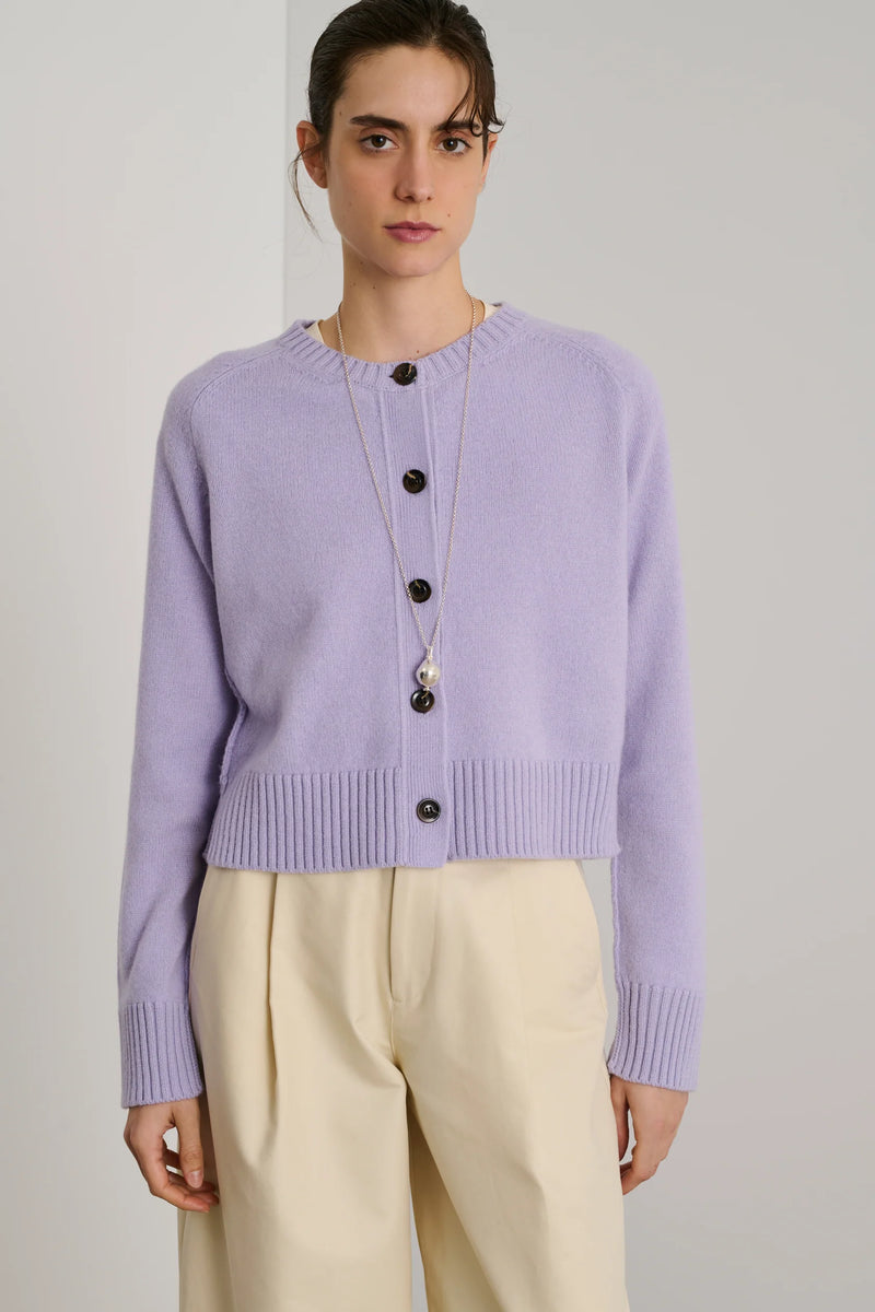 Virginia Cardigan in Lilas, from Soeur