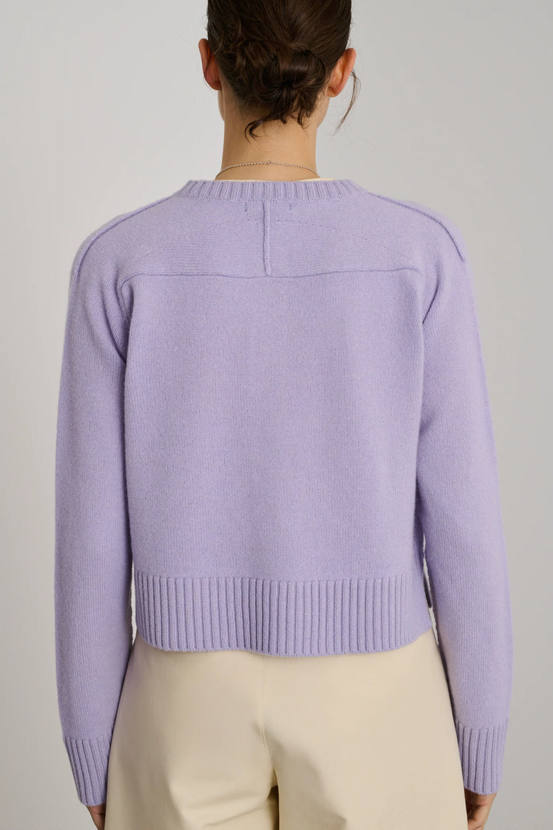 Virginia Cardigan in Lilas, from Soeur