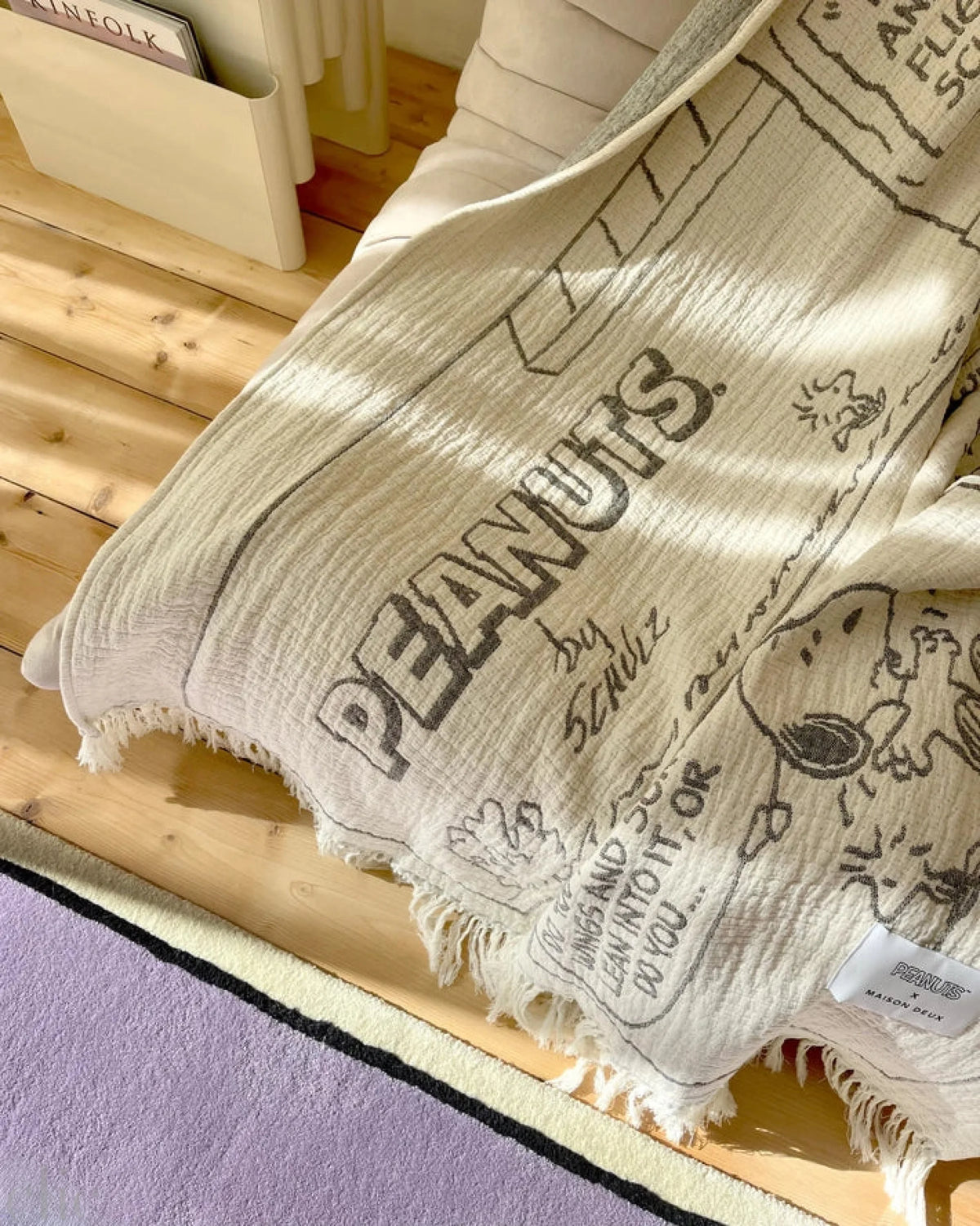 Peanuts Flight School Blanket, from Maison Deux