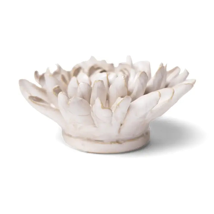 Chrysanthemum Ceramic Flower in Ivory, from Chive