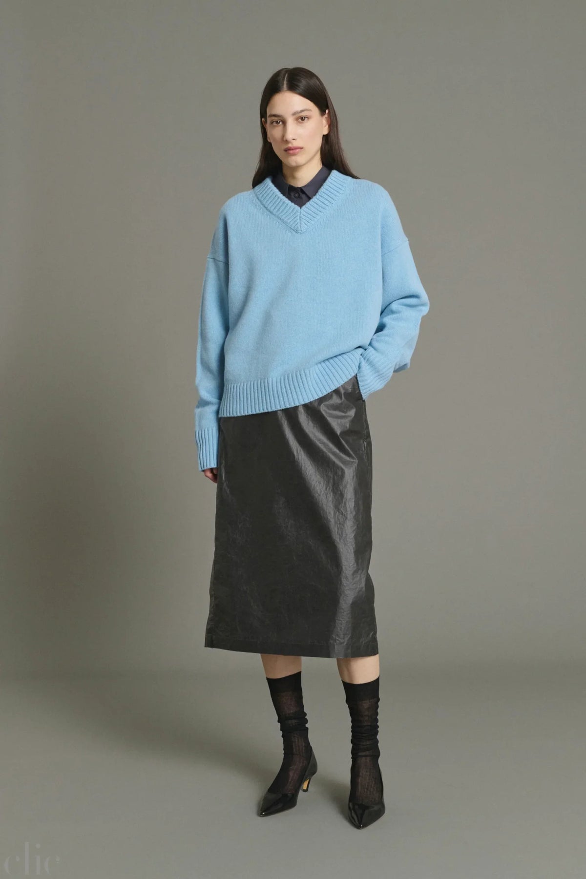 Julie Sweater in Light Blue, from Soeur
