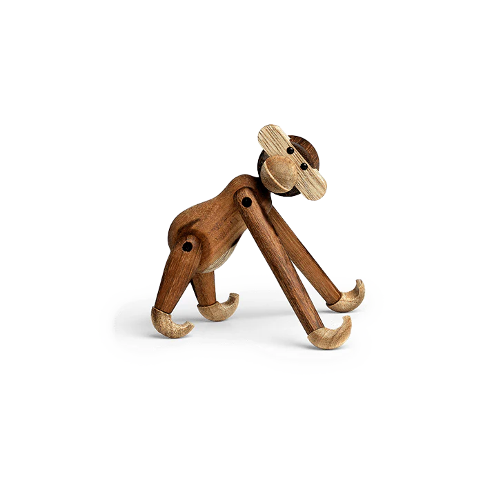 Mini Monkey in Teak and Limba, from Kay Bojesen