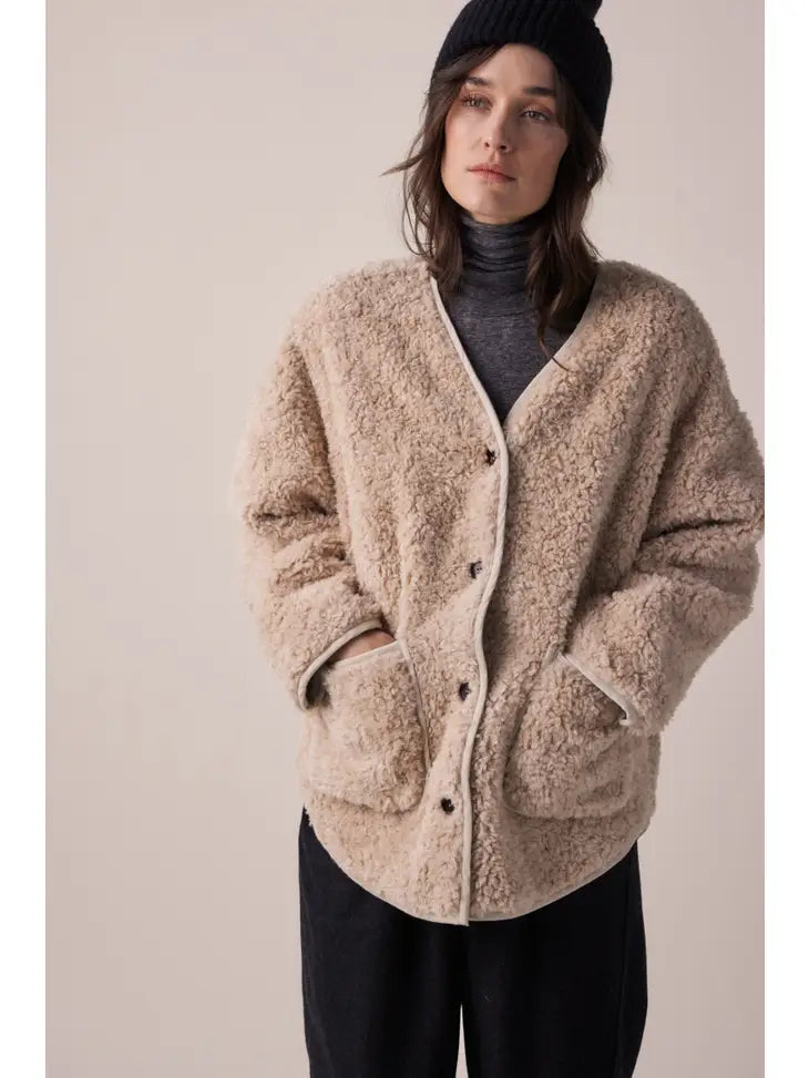 Wool Blended Jacket Cardigan, from Amente