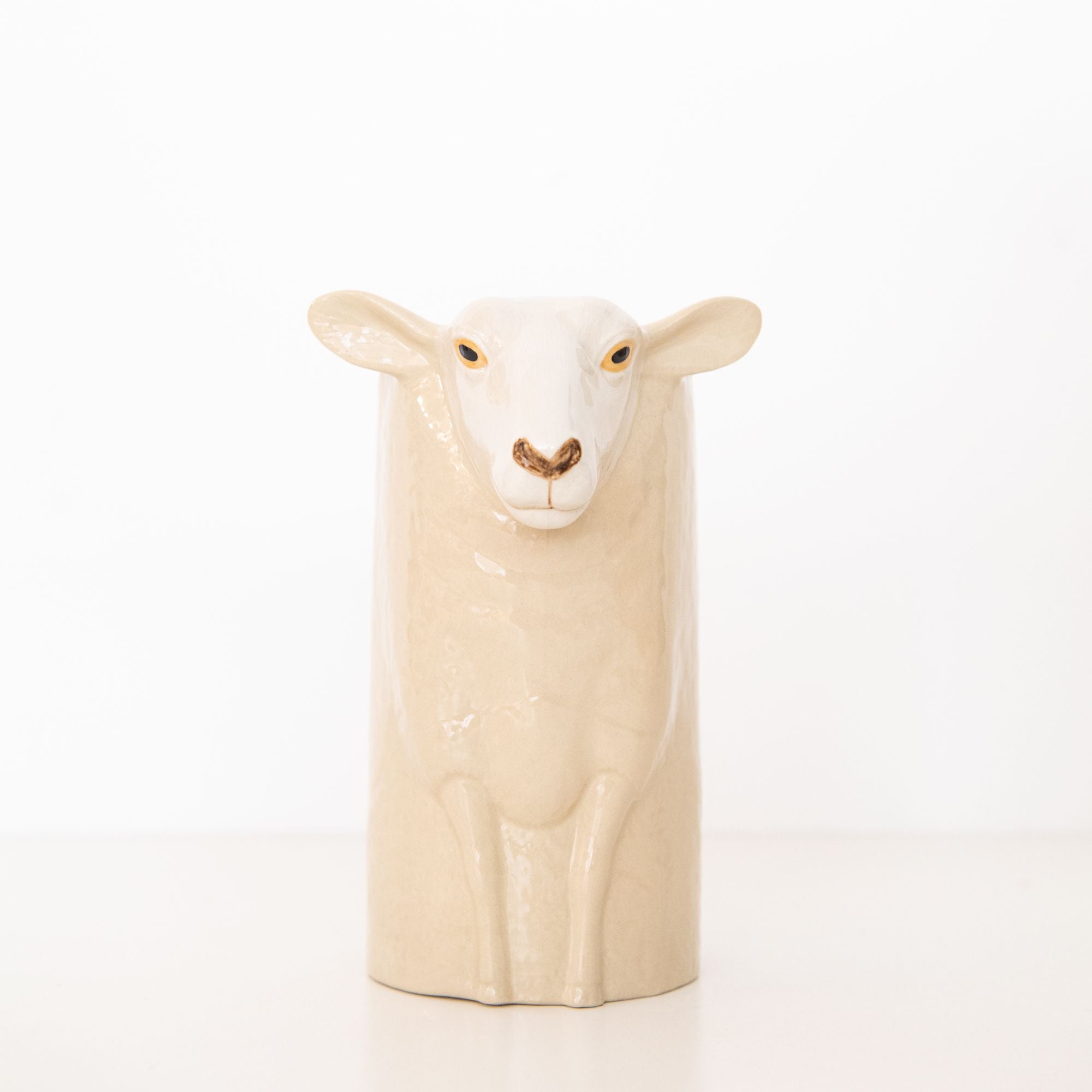 Suffolk Sheep Utensil Pot in White, from Quail Ceramics