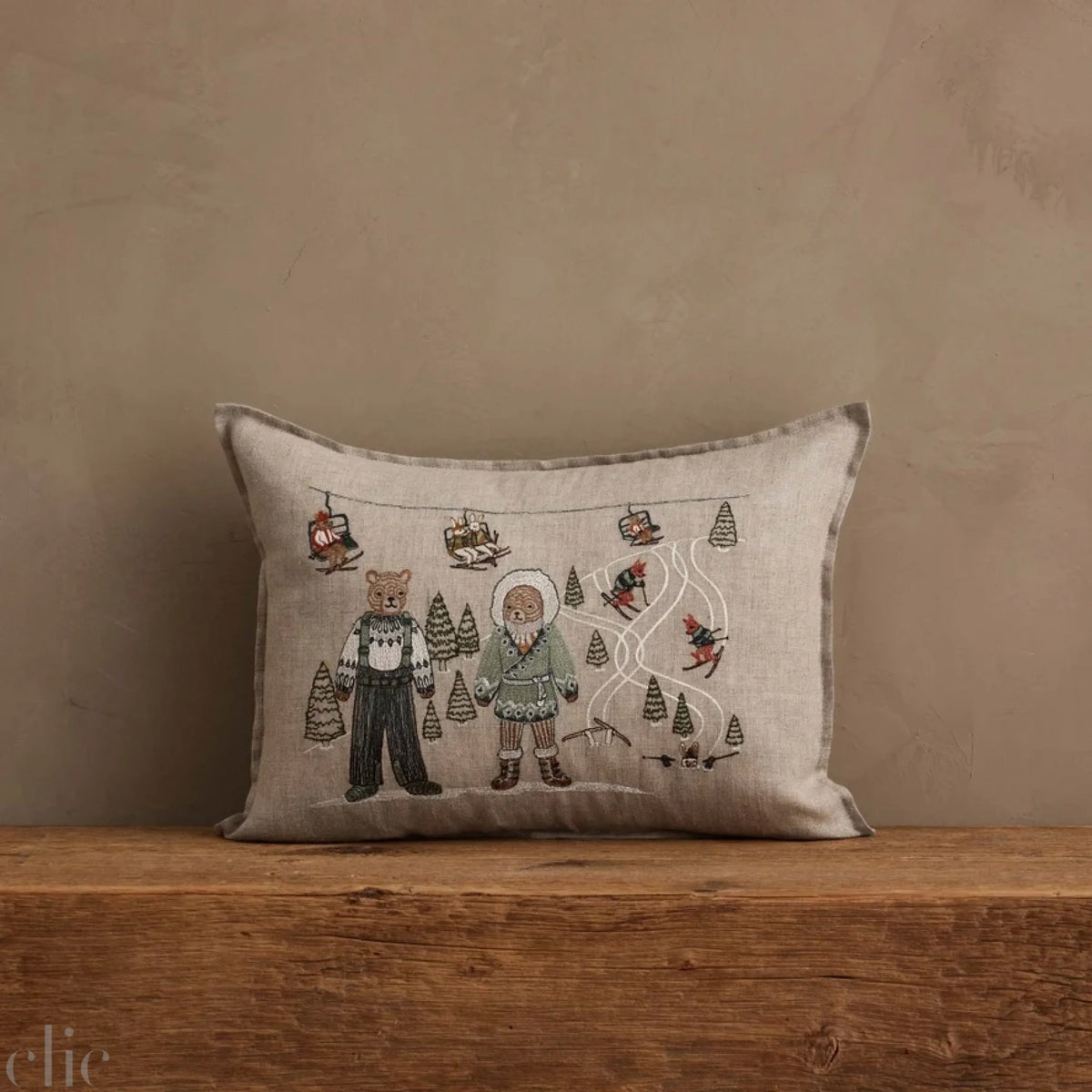 Ski Slope Pillow, from Coral & Tusk
