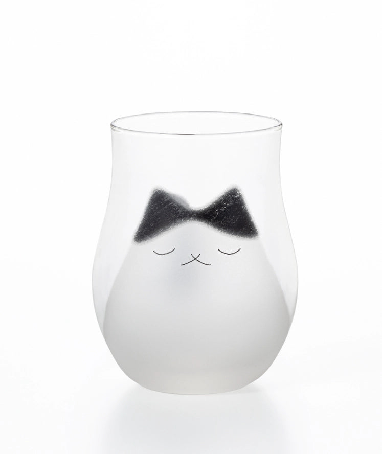 Cat Drinking Glass in Black, from Aderia