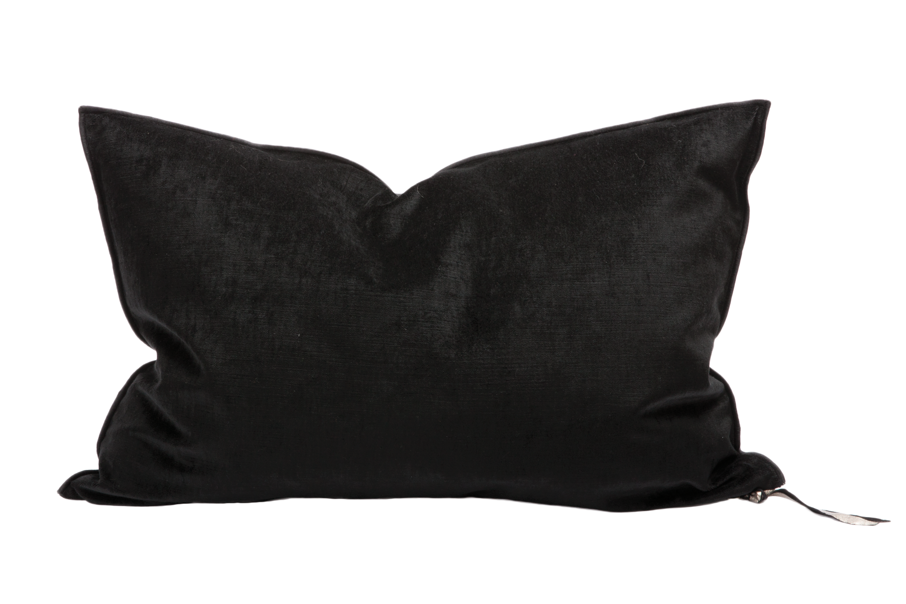 Velvet Pillow 16x24 in Noir, from Maison De Vacances