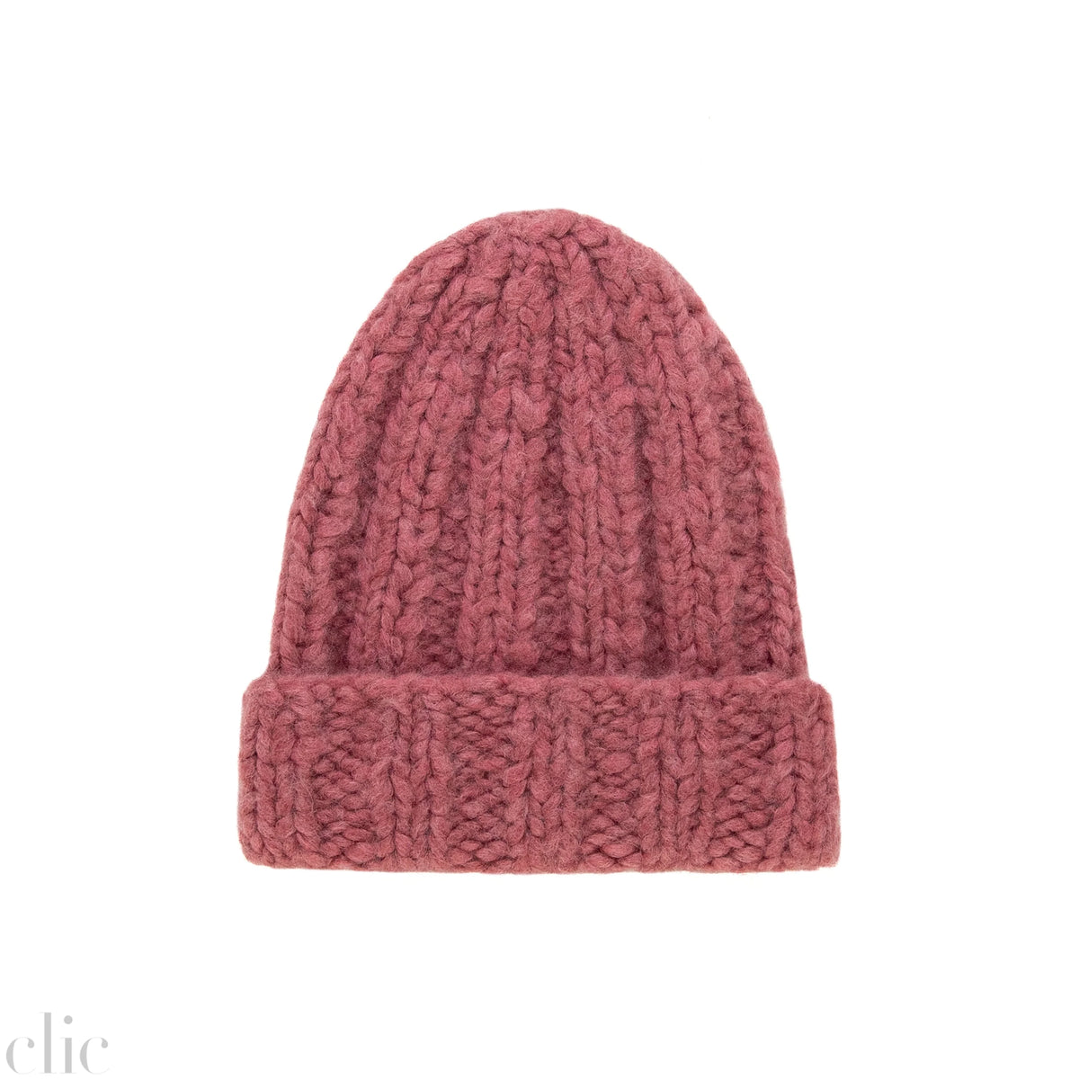 Cashmere Knitted Hat in Dark Rose, from Karakoram Accessories