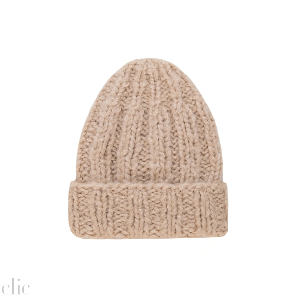 Cashmere Knitted Hat in Sand, from Karakoram Accessories