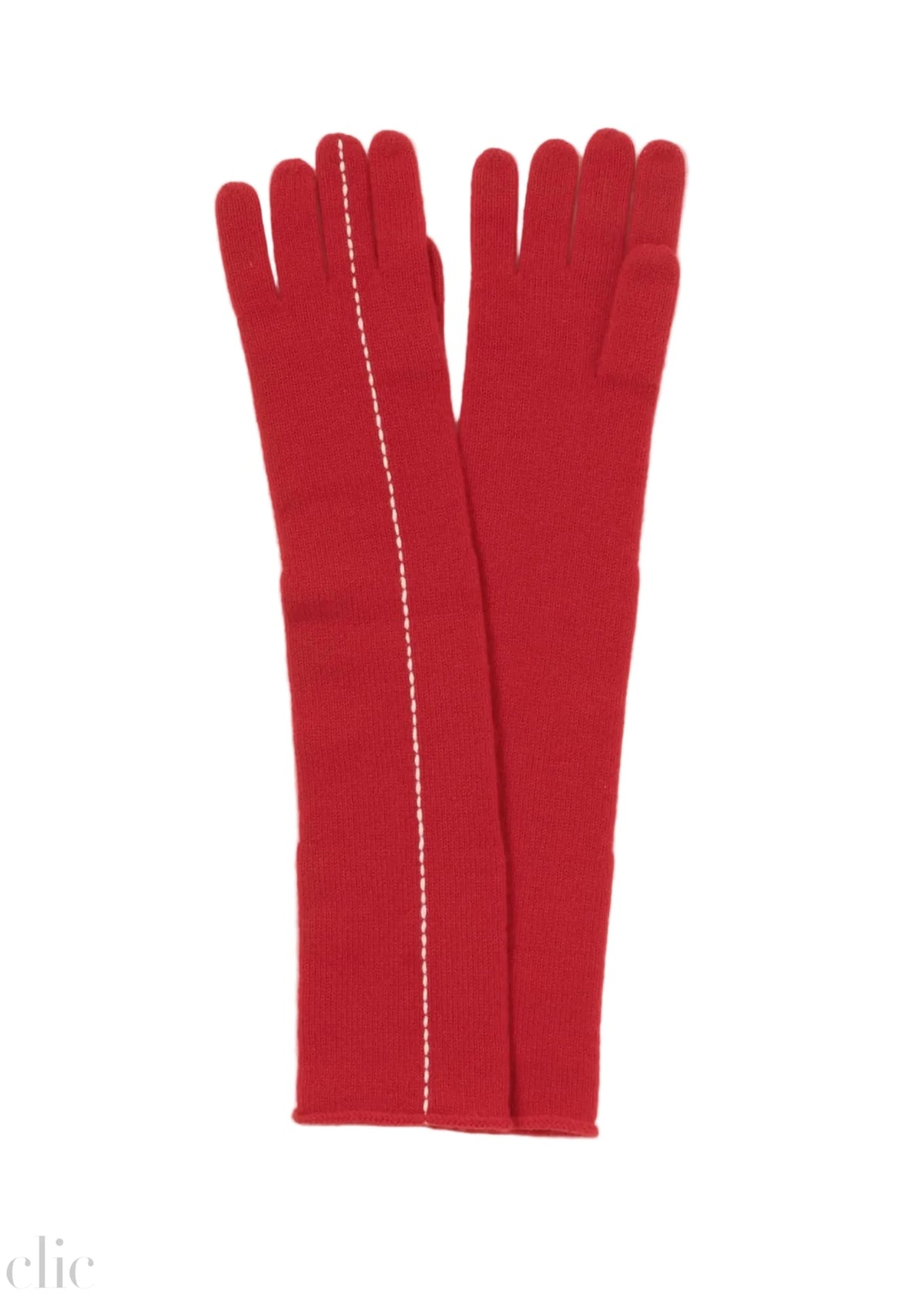 Long Stitch Gloves in Red, from Kokyo