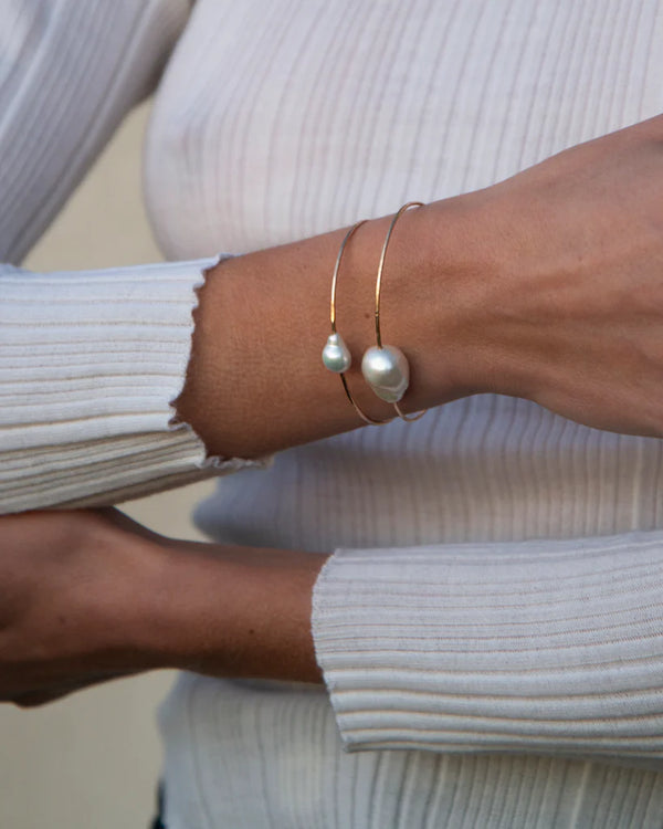 Petite Baroque Pearl Cuff, from Mary Macgill