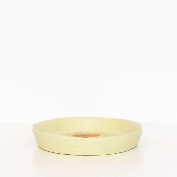 XL Oval Flower Platter in Green, from Gemma Orkin Ceramics