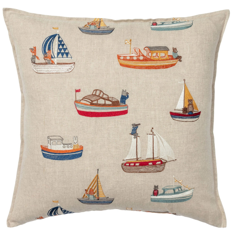 Boats Pattern Pillow, from Coral & Tusk