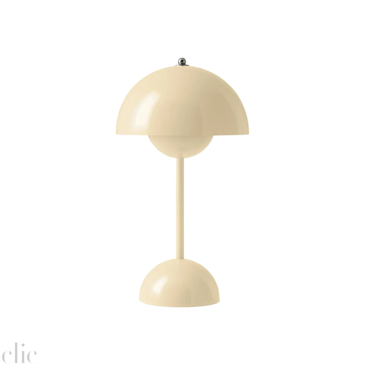Flowerpot Lamp in Ivory, Verner Panton