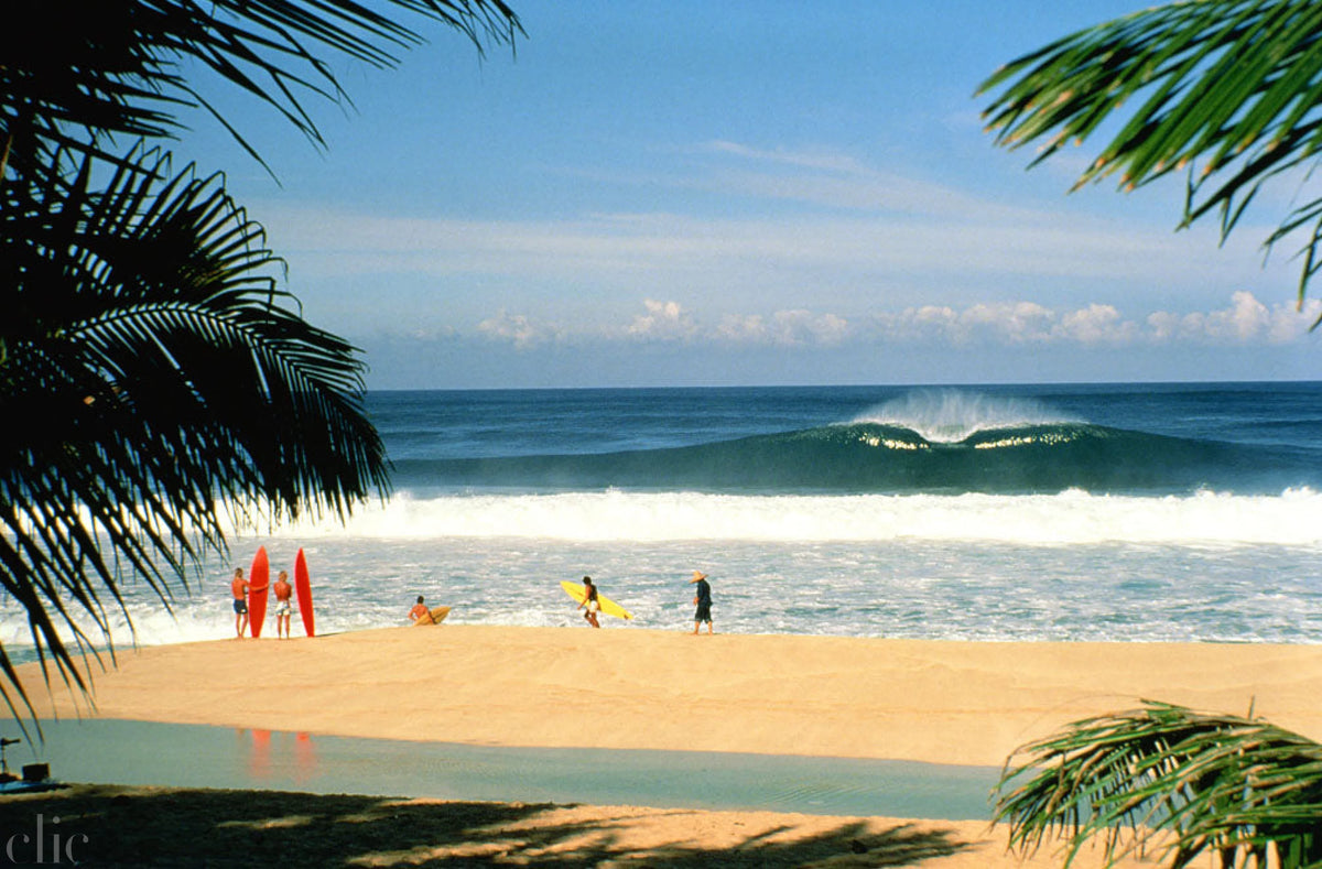Pipeline Peak, Oahu Hi 1975 by Jeff Divine