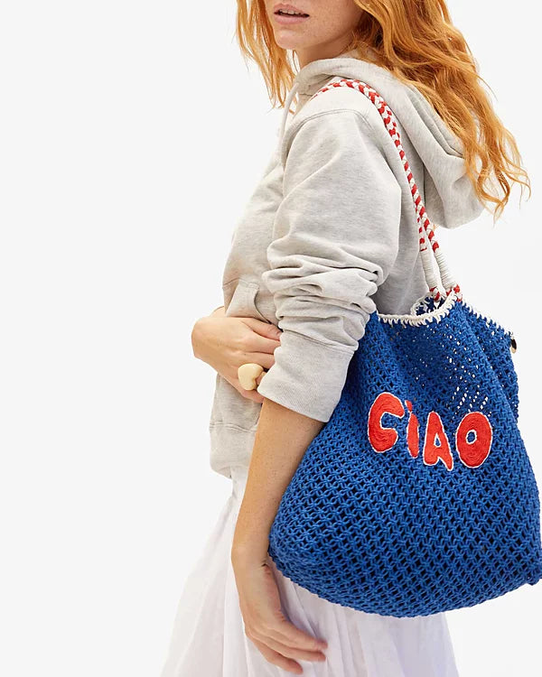 Lete Ciao Tote Bag in Cobalt, from Clare V