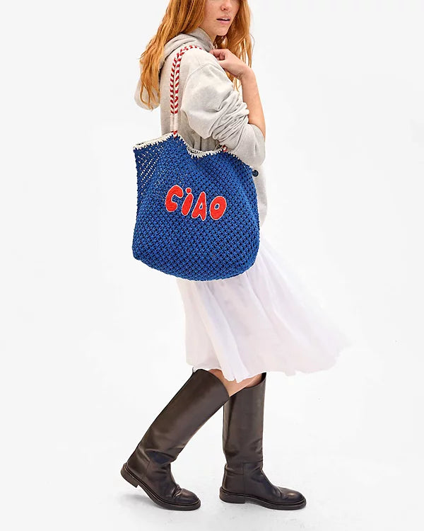 Lete Ciao Tote Bag in Cobalt, from Clare V