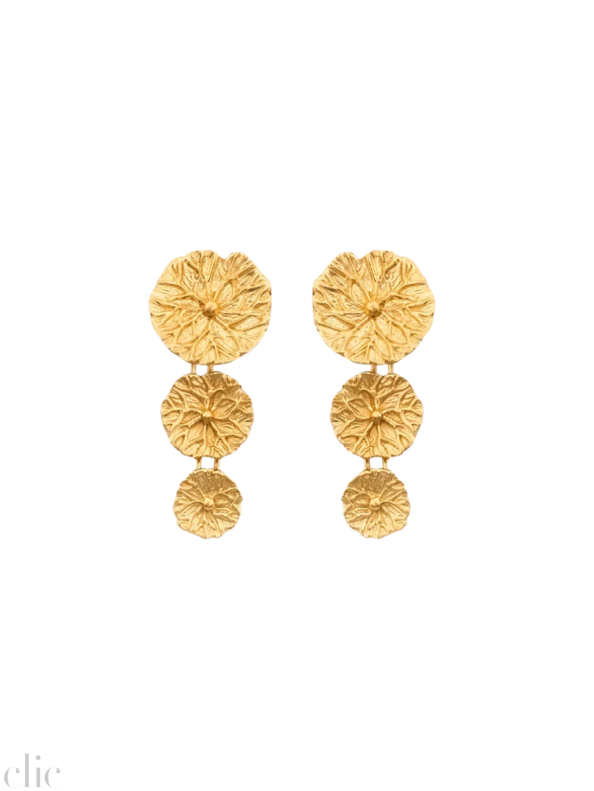 Triple Drop Earrings in Gold Vermeil, from Carina Hardy