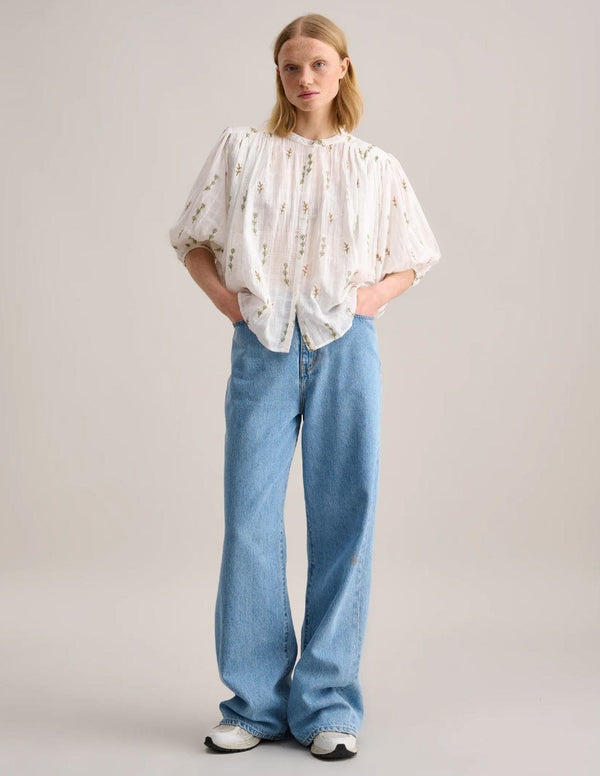 Ink Embroidered Blouse, from Bellerose