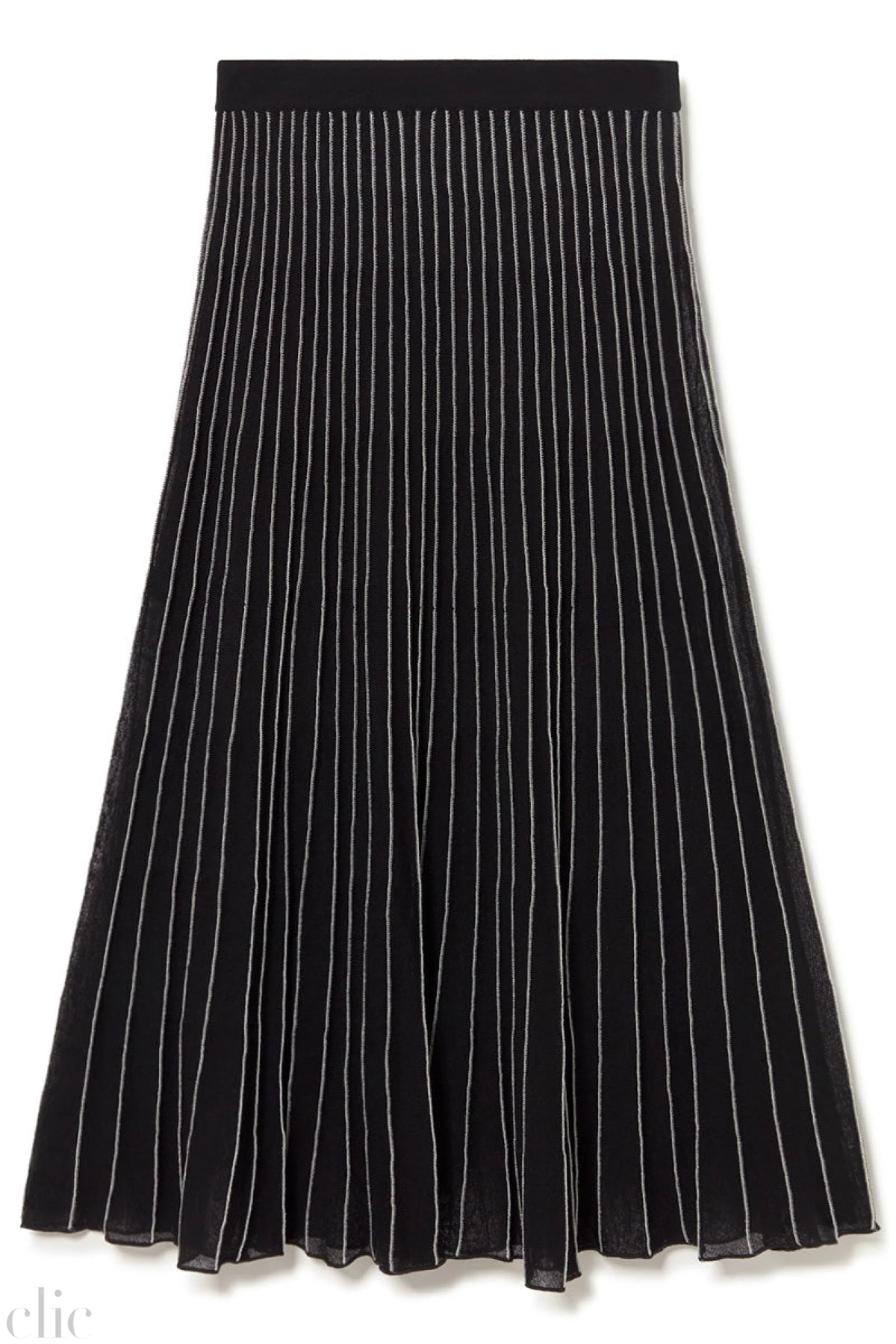 Radial Midi Skirt in Black, from Sita Murt