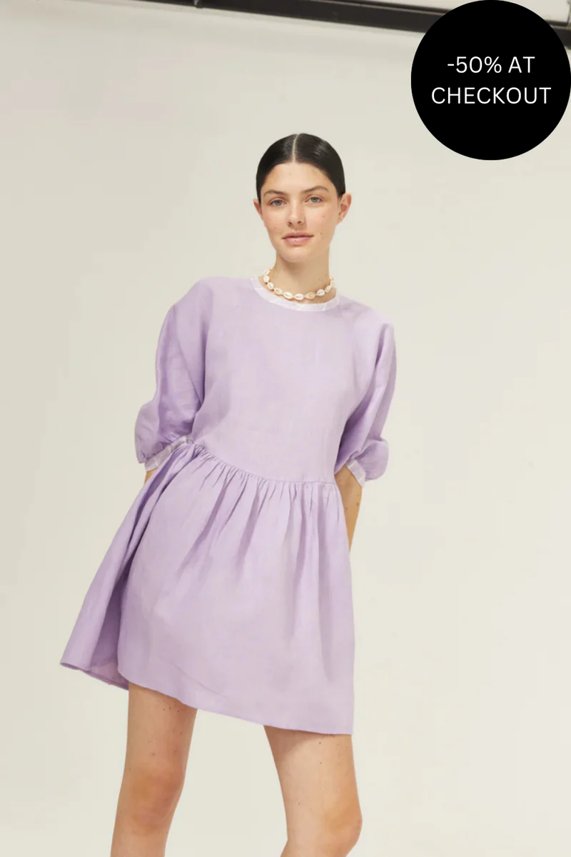 Alcala Dress in Bright Lilac, from Lanhtropy