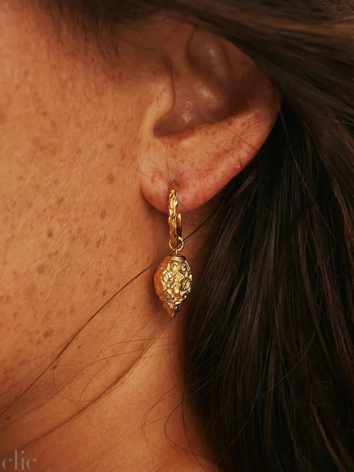 LP Jugs Earrings in Gold Vermeil, from Carina Hardy