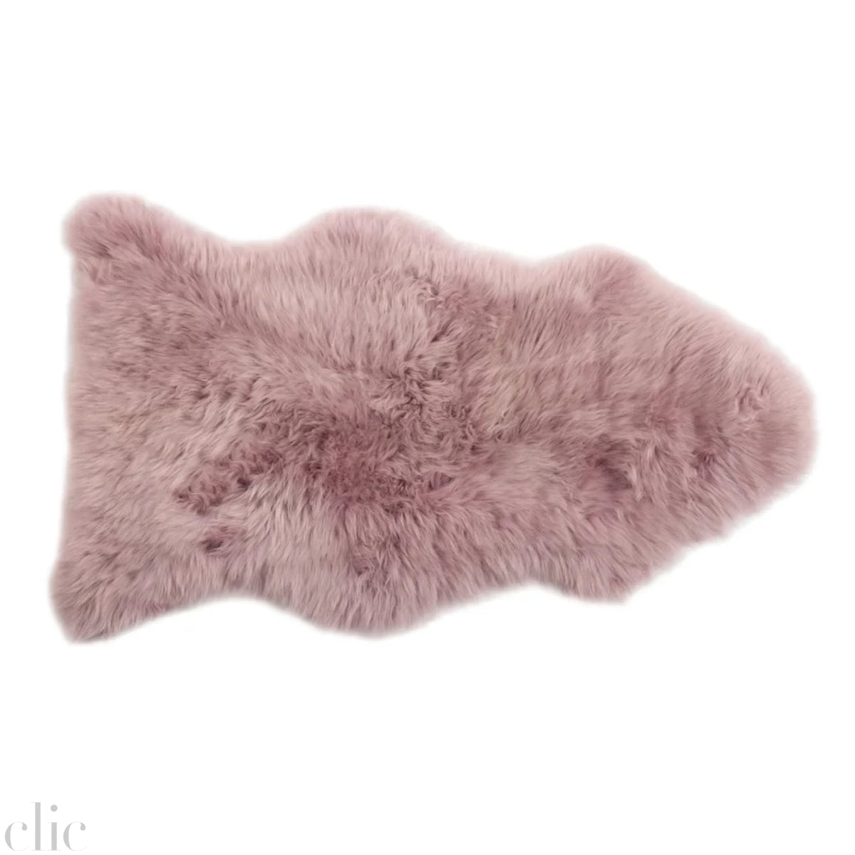 Long Wool Sheepskin in Pink