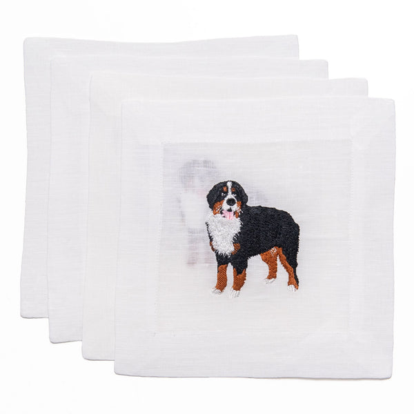 Bernese Mountain Dog Cocktail Napkins, from Lettermade