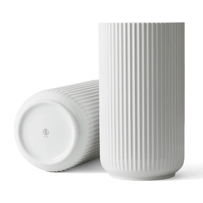 Lyngby Vase 15" in White, from Lyngby Porcelaen