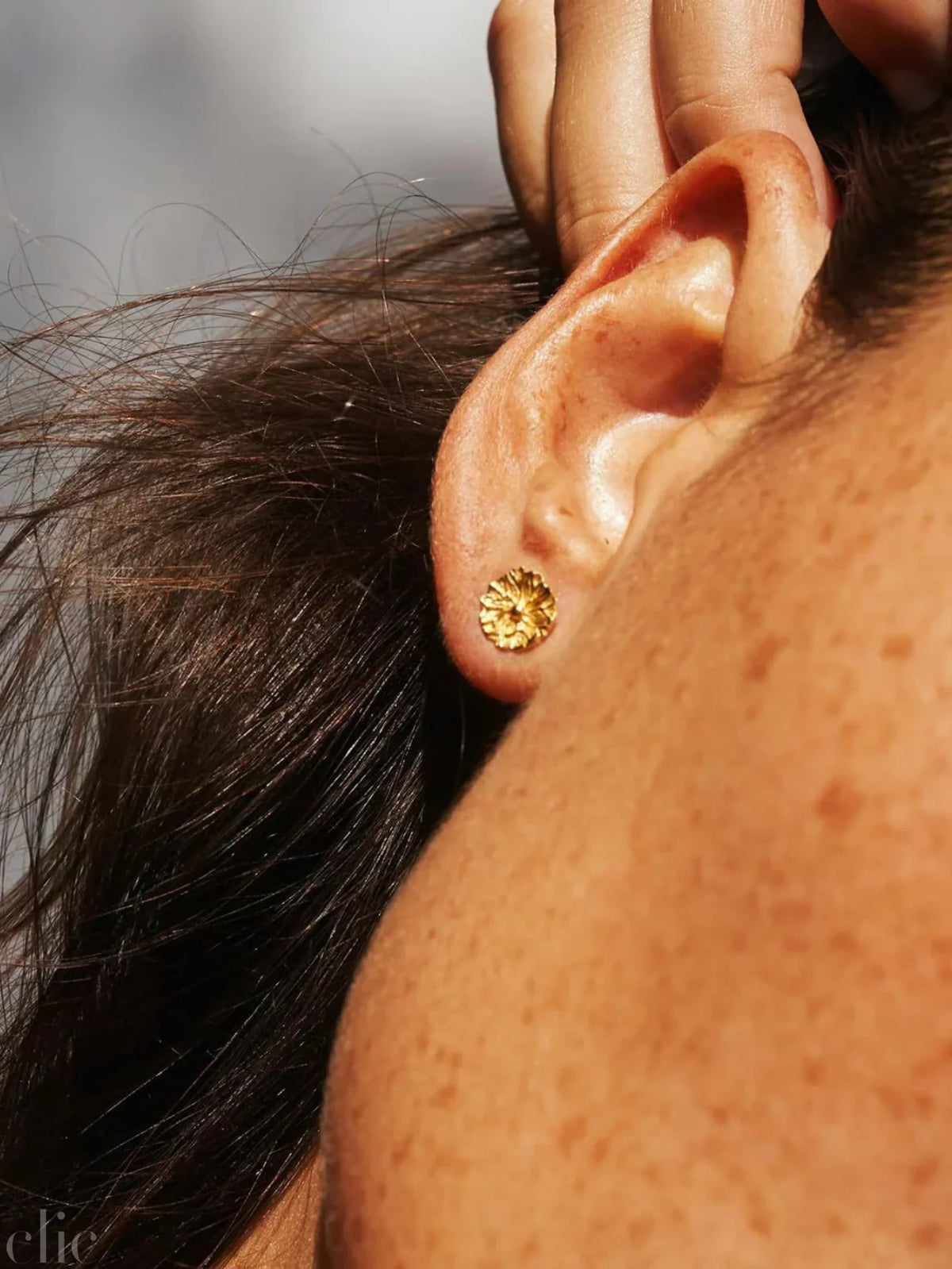 Small Stud Earrings in Gold Vermeil, from Carina Hardy