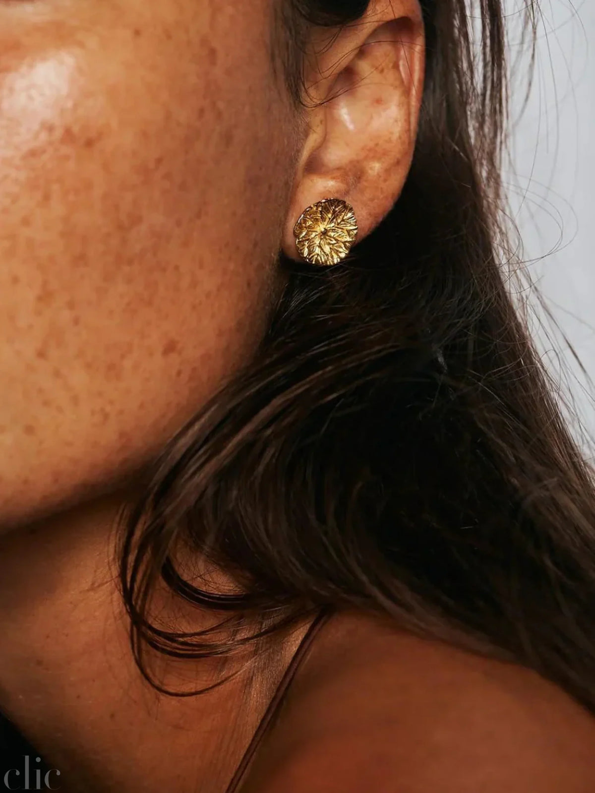 Large Studs in Gold Vermeil, from Carina Hardy