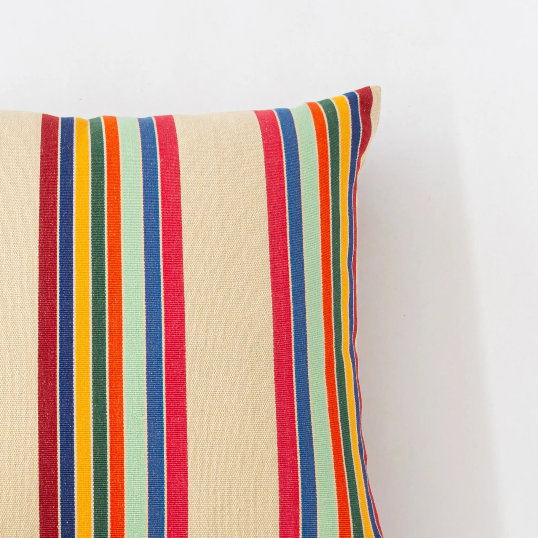 Pillow in Cranberry Stripe 20" x 20", from Garza Marfa