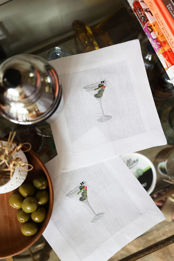 Martini Cocktail Napkins, from Lettermade