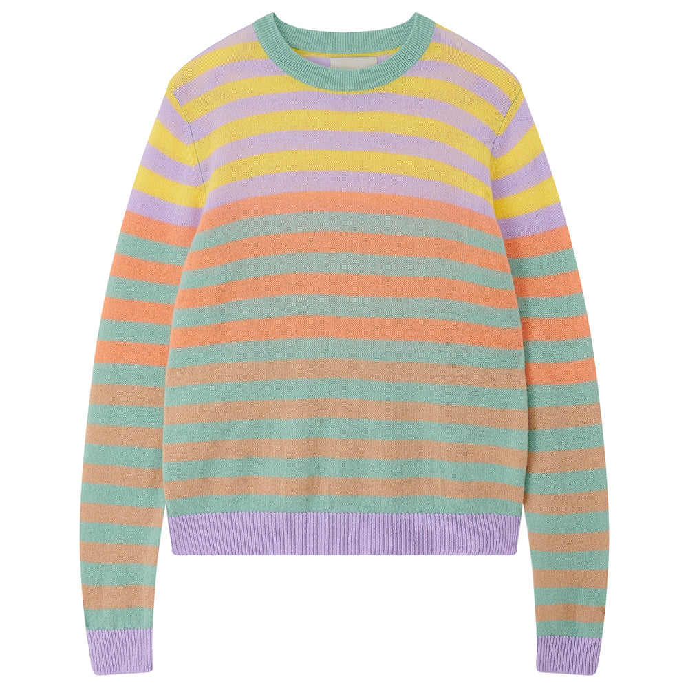 Multicolor Contrast Stripe Crew, from Jumper 1234