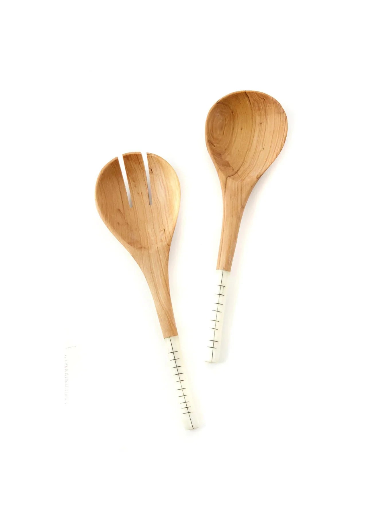 Short and Sweet Salad Servers, from Swahili African Modern