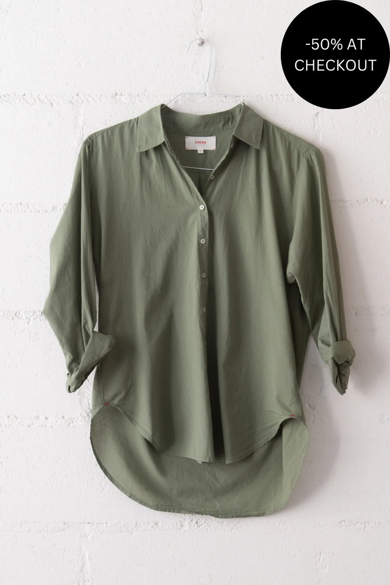 Beau Shirt in Green Army, from Xirena