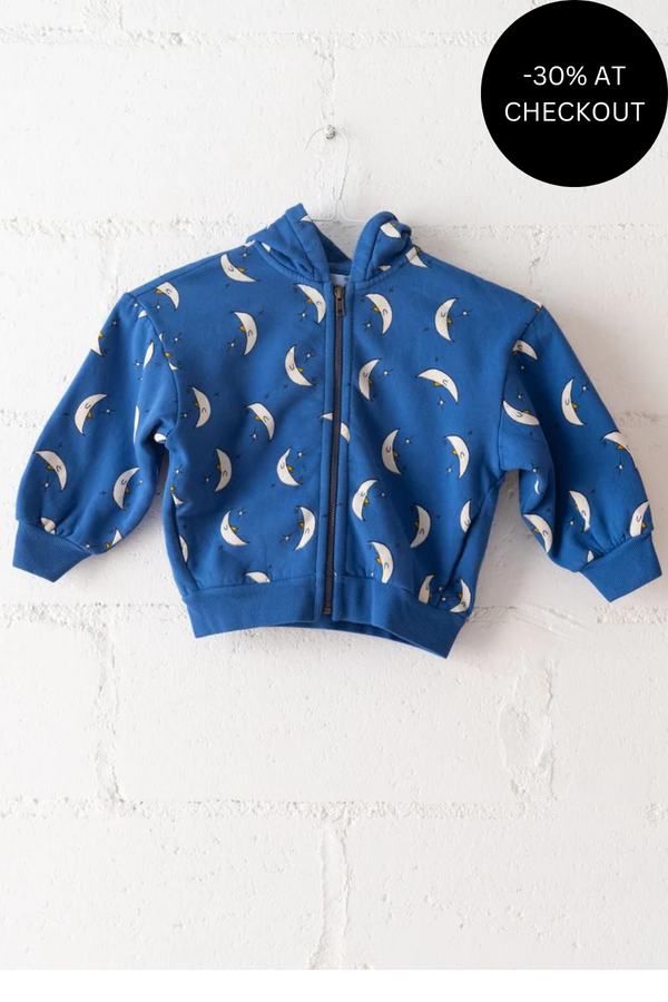 Beneath The Moon Zipped Hoodie, from Bobo Choses