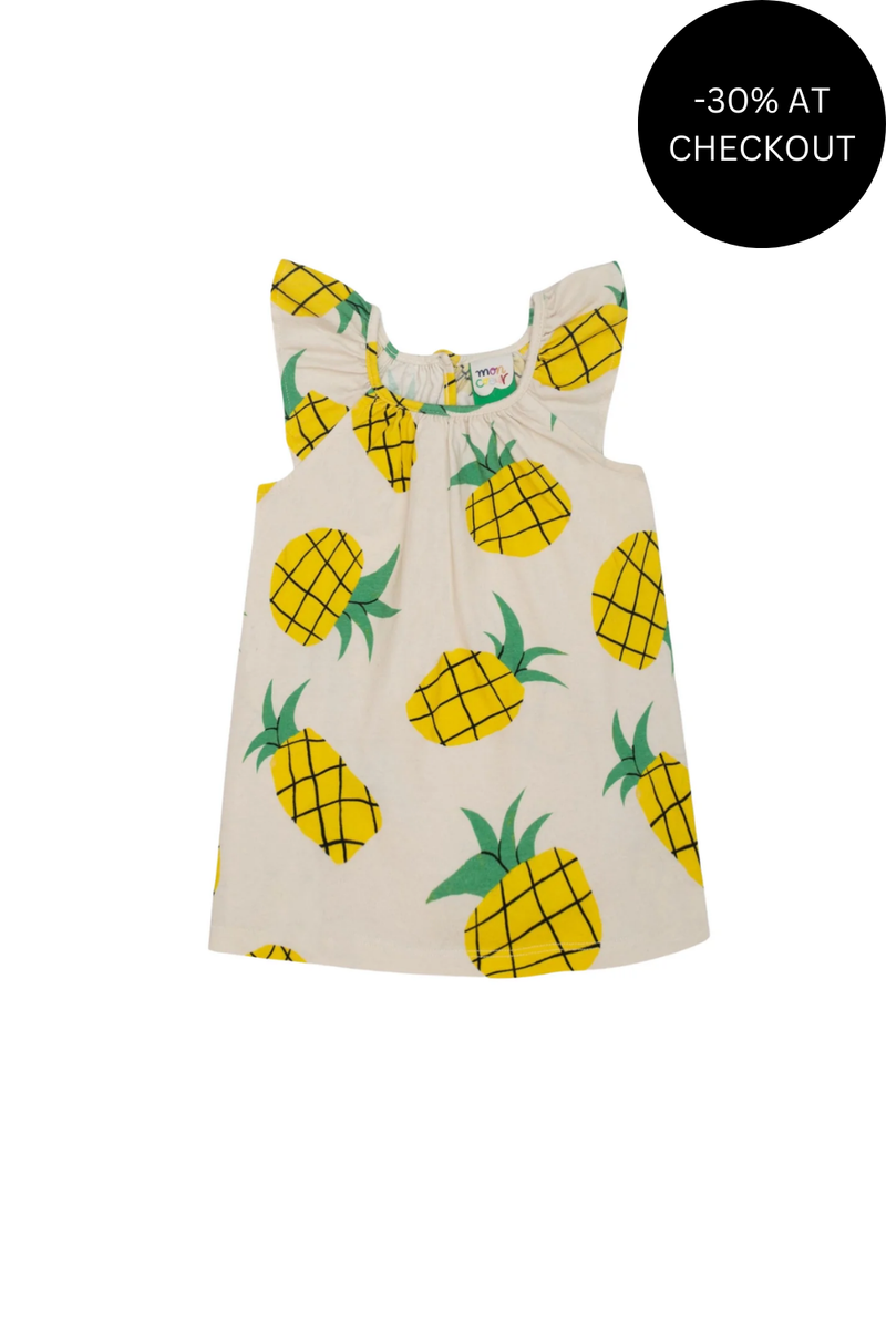 Pineapple Flutter Dress, from Moncoeur