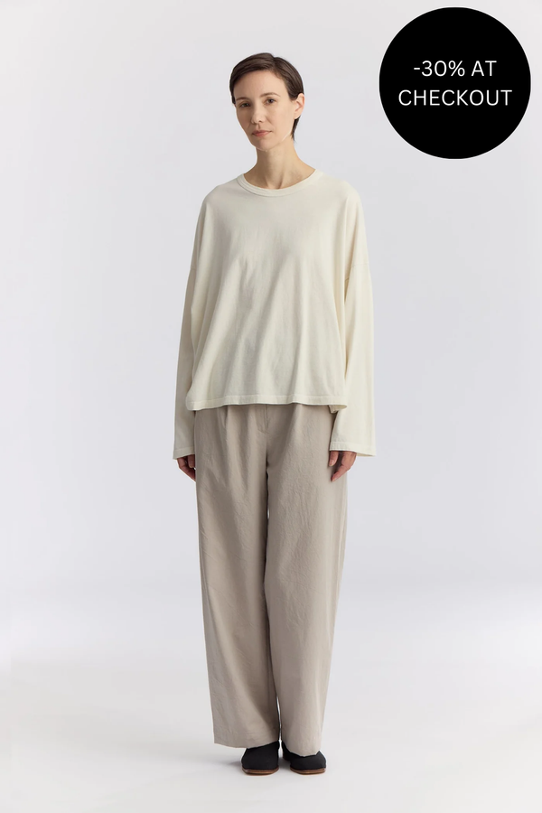 Loose Tee in Ivory, from Black Crane