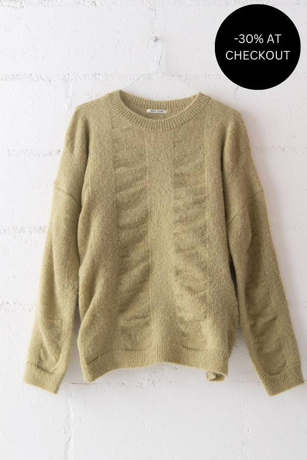 Waterfall Sweater in Lime, from Black Crane