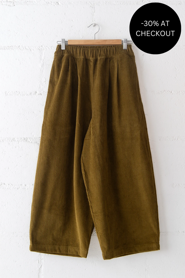 Corduroy Wide Pants, from Black Crane