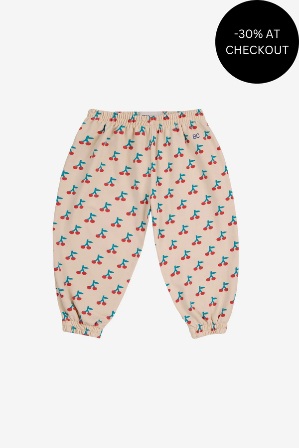 Cherry All Over Jogging Pant, from Bobo Choses