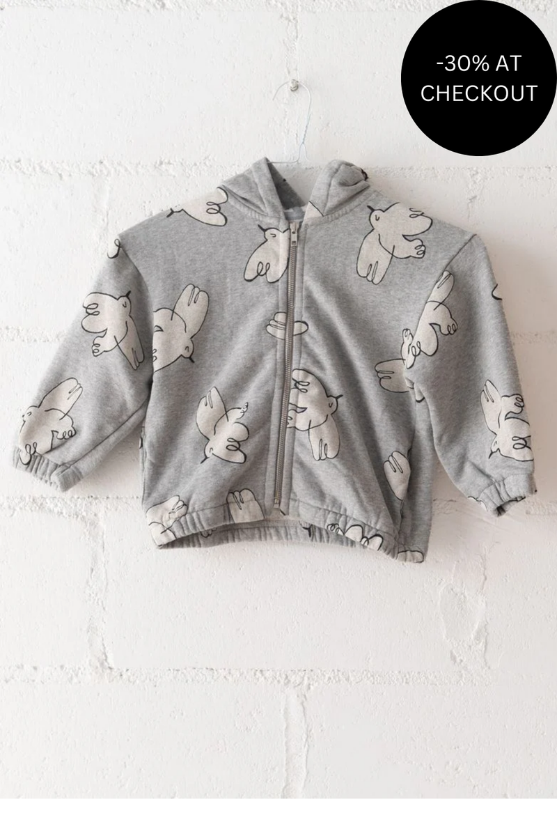 Freedom Bird Zipped Hoodie, from Bobo Choses