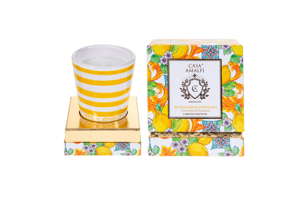 Buongiorno Positano Candle Lemon Basil & Mandarin, from Casa Amalfi