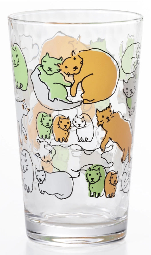 Cat Tumbler in Orange and Green, from Aderia