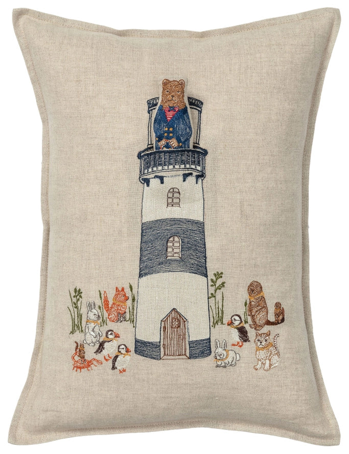 Lighthouse Friends Pocket Pillow, from Coral & Tusk