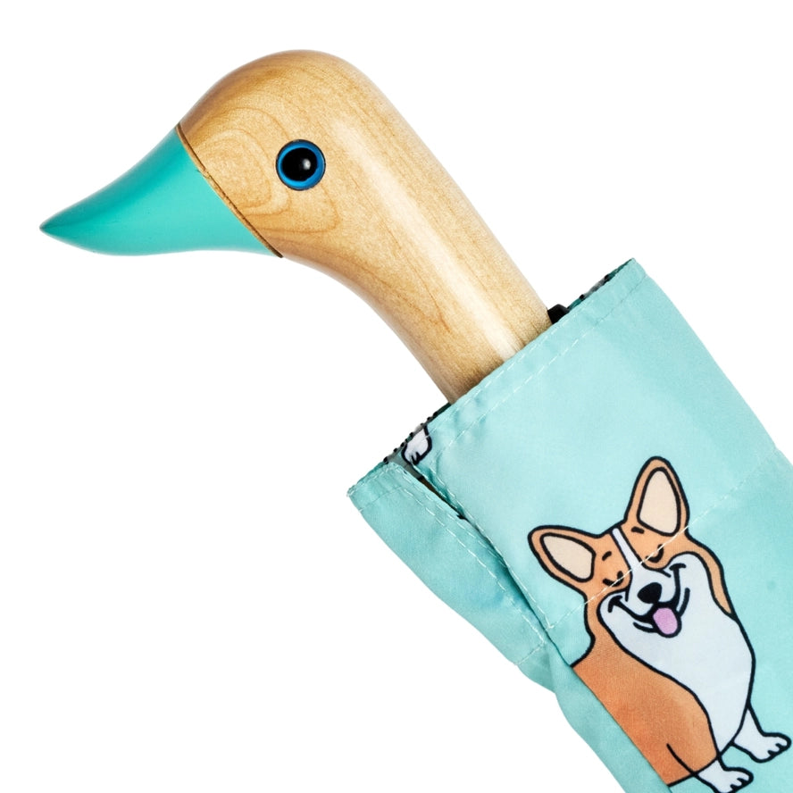 Compact Corgi Umbrella in Mint, from Original Duckhead