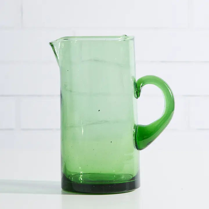 Moroccan Cone Jug in Green, from Verve Culture